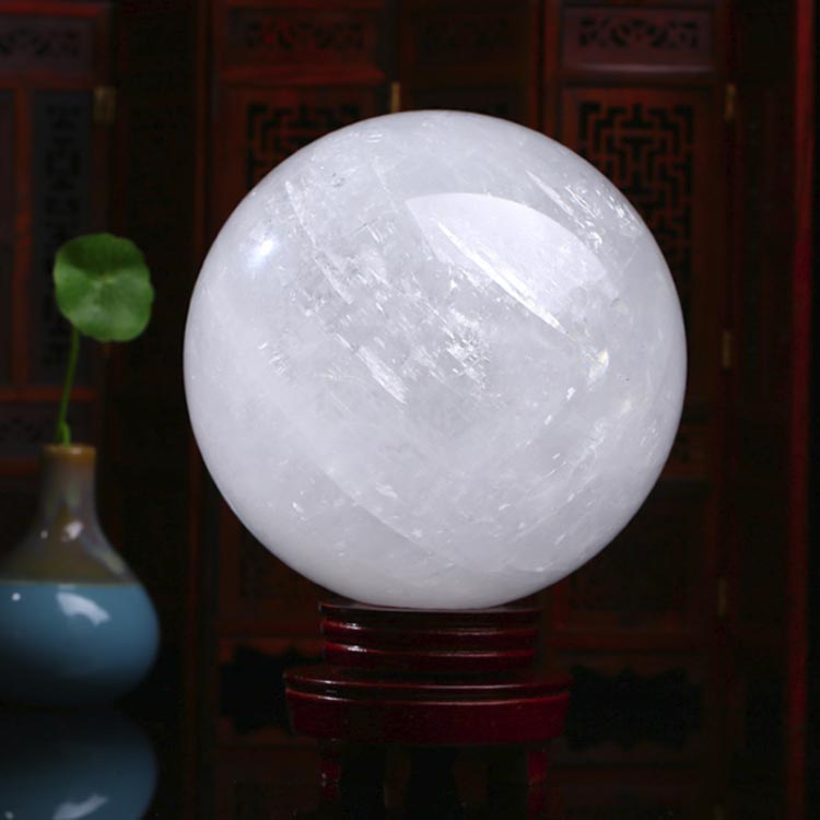 水晶玉 天然水晶 丸玉 白水晶 天然石 風水 置物 置石 玄関 魔除け クリスタル 風水グッズ 開運グッズ 浄化 パワーストーン 天然玉 台座付き 観賞用 エネルギーのリセット お守り ギフト 送料無料 dkhshop0228-10009292 DKHショップ 楽天市場店 サンプル画像2
