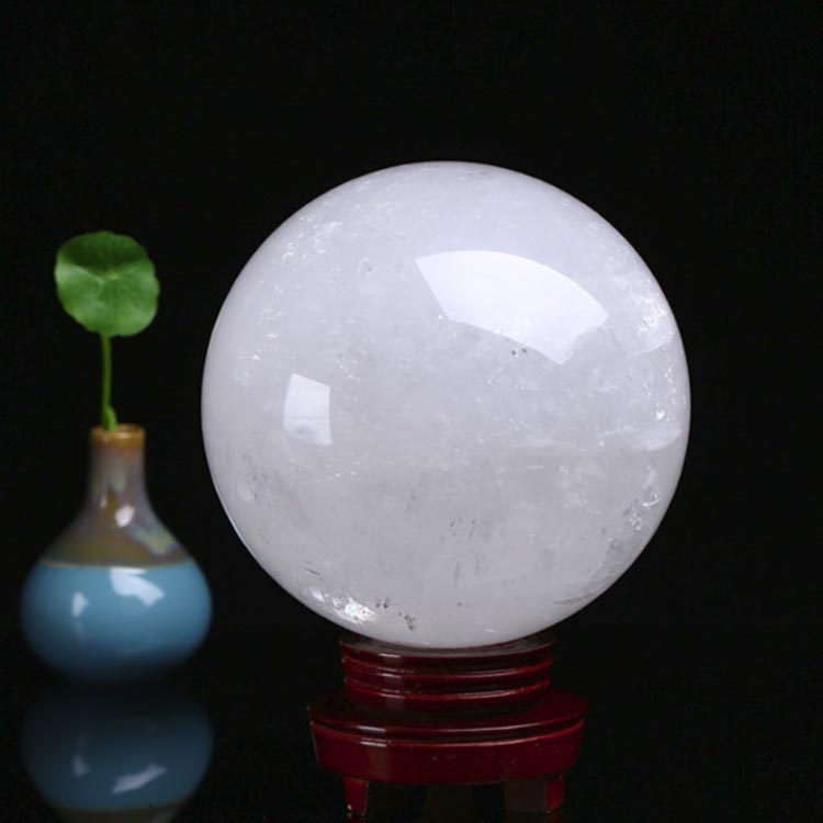 水晶玉 天然水晶 丸玉 白水晶 天然石 風水 置物 置石 玄関 魔除け クリスタル 風水グッズ 開運グッズ 浄化 パワーストーン 天然玉 台座付き 観賞用 エネルギーのリセット お守り ギフト 送料無料 dkhshop0228-10009292 DKHショップ 楽天市場店 サンプル画像3