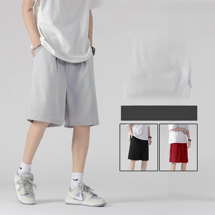 ハーフパンツ メンズ ショートパンツ メッシュ 短パン 接触冷感 ボトムス 5分丈 半...