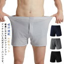 トランクス メンズ メッシュ 2枚セット 接触冷感 前開き 肌に優しい ボタン付き ボクサーパンツ 無地 吸汗速乾 通気性 男性 ストレッチ アンダーウェア イ...
