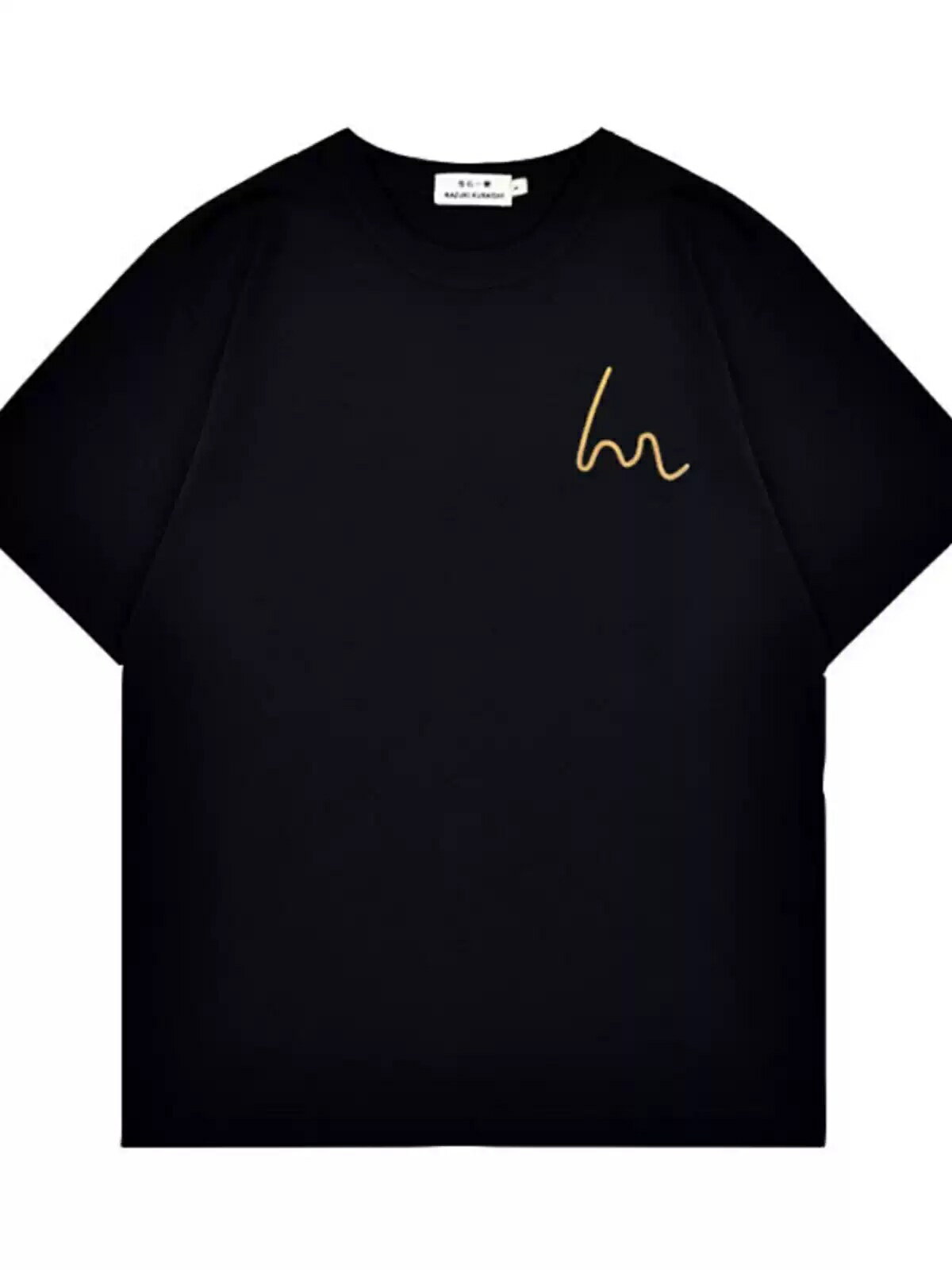 倉石一樹 メンズ半袖Tシャツ 夏用 無地 黒 白 ショートスリーブ Tシャツ メンズ サマー 薄手 2026年 ブランド ルーズシンプルクルーネック トップス メンズファション