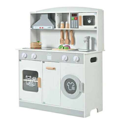 ◎01 食材などの付属品つき ◎02 二つのコンロ&つまみ ◎03 リアルなレンジフード ◎04 電子レンジ ◎05 飾り棚&調理器具 ◎06 蛇口&シンク ◎07 洗濯機 ◎08 超~広い収納スペース ◎09 取っ手 ◎10 安全面のこだわり