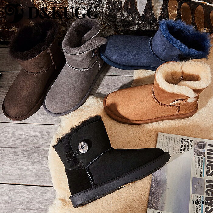 【D&K UGG】 ムートンブーツ 予約販売 二ヶ月以内発送 防寒 あったか 冬 おしゃれ オーストラリア製品 正規品 DK003