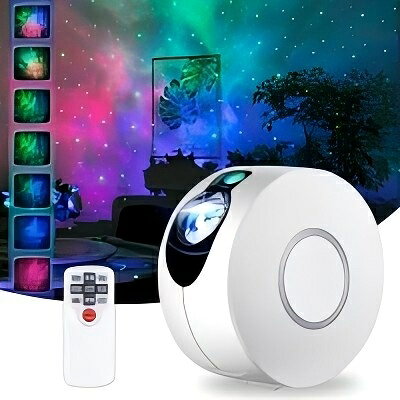 【SS期間半額商品】LEDスタープロジェクターライト ベッドサイドランプ 星空投影ランプ プラネタリウム 8種類点灯モード リモコン機能 3階段輝度 速度調整可能 ロマンチック雰囲気作り クリスマス/ハロウィン/パーテイー飾り お子さん?彼女にプレゼント 誕生日ギフト