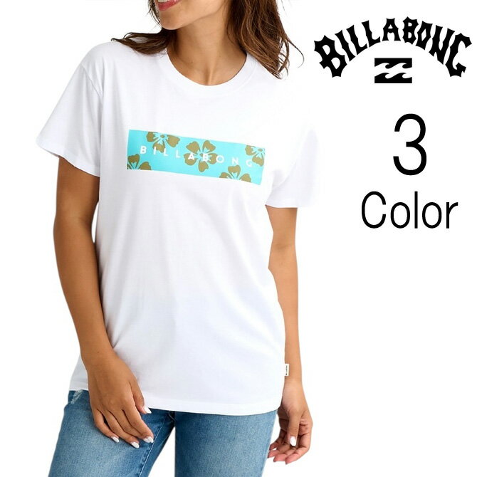 Rakuten - ビラボン Billabong レディース RECTANGLE BOY FIT TEE ロゴ 半袖Tシャツ bg013200