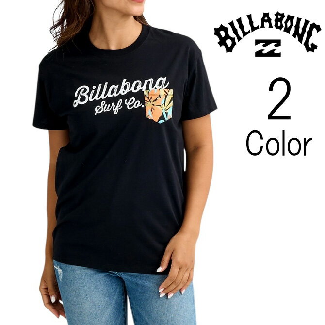 Rakuten - ビラボン Billabong レディース POCKET BOY FIT TEE ロゴ 半袖Tシャツ bg013202