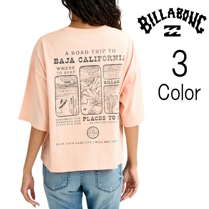 Rakuten - ビラボン Billabong レディース POCKET LOOSE CROPPED TEE ロゴ 半袖Tシャツ bg013206