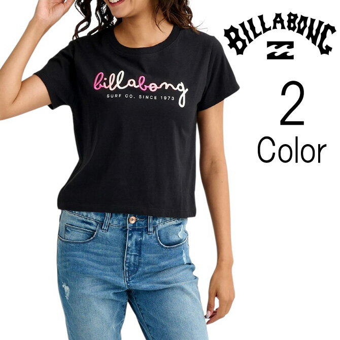 乐天商城 - ビラボン Billabong レディース 3D EMB LOGO BABY FIT TEE ベビーフィット 半袖 Tシャツ bg013218