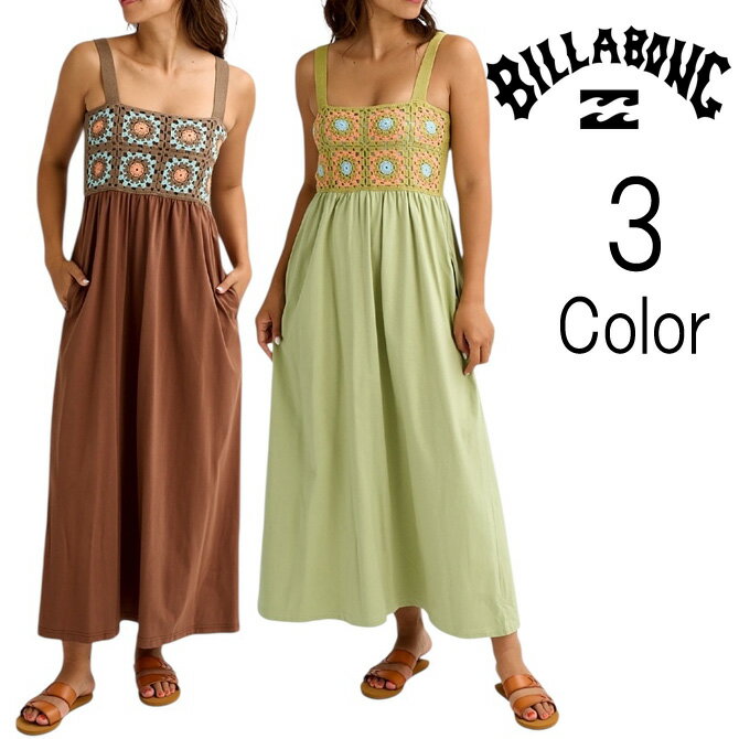 Rakuten - ビラボン Billabong レディース CROCHET DRESS キャミワンピース bg013350