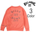 ビラボン Billabong キッズ ONE TIME トレーナー 子ども服 be016001