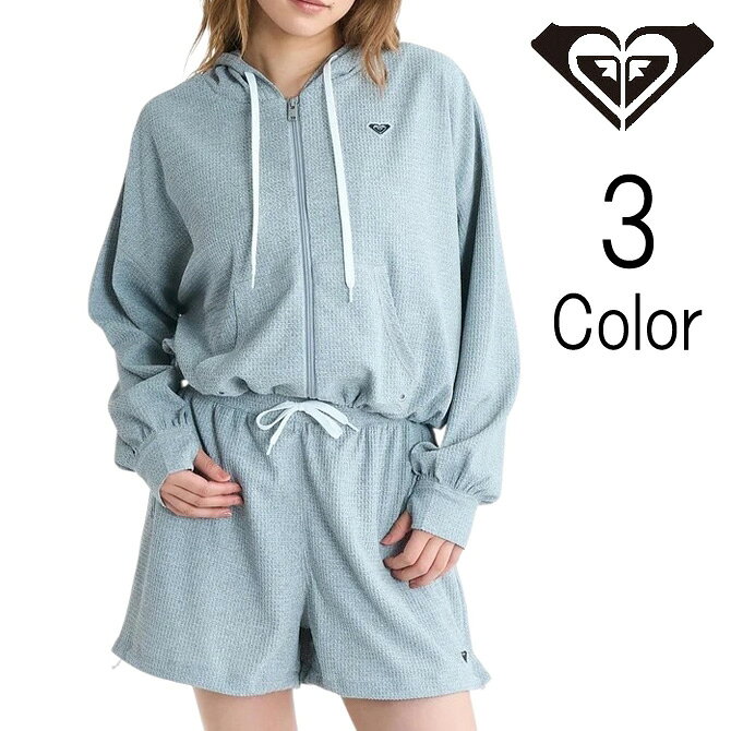 メーカー希望小売価格はメーカーカタログに基づいて掲載していますBRAND Roxy / ロキシー 世界トップクラスのライダーが体現する女性アスリートとしての一面と、フェミニンなファッション性を融合したスタイルを提案するROXY。街からビーチ、そしてスノーまでその活動の幅を広げ、ビーチカルチャーとアクティブ なライフスタイルを愛する全ての女性の為にデザインされて、可愛さと流行を取り入れたスタイリング・・・・ ITEM ラッシュガード INFO ・ショート丈でワイドな身幅のジップアップフーディ。UVカットはもちろん軽量＆コンパクトで持ち運びしやすく乾きやすい高機能のAIR FLEXワッフル素材。とっても薄くて軽いので、ストレスフリーに持ち運べる夏の必需品です。同素材ボードショーツとのセットアップはもちろん、デイリーユースにぴったりの1枚。 ※こちらの商品はセット販売ではございません。 SIZE ・M/着丈:45・身幅:69・肩幅:61・袖丈:46・フード丈:43cm MATERIAL ・ポリエステル100%
