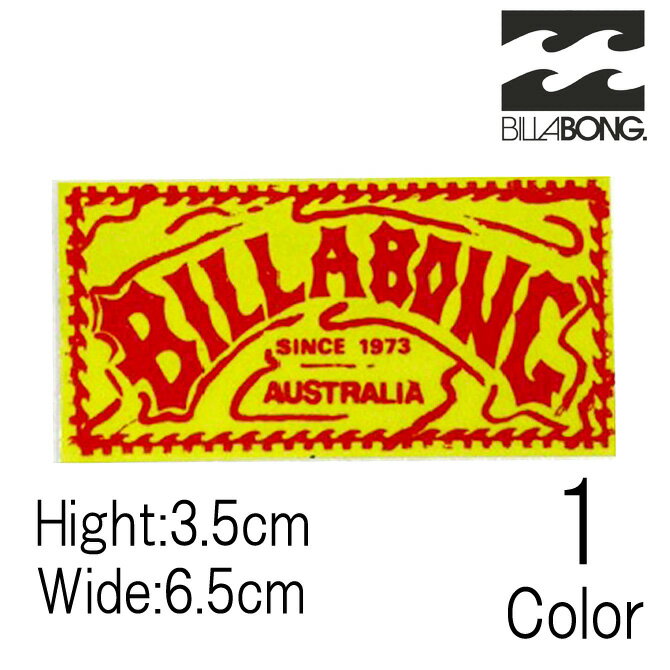 樂天商城 - ビラボン Billabong プリントステッカー 3.5×6.5cm