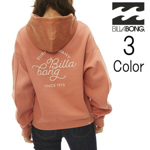 ビラボン Billabong レディース BALOON SLV CLEAN SCRIPT LOGO SWEAT PARKA プルオーバーパーカー bc014012