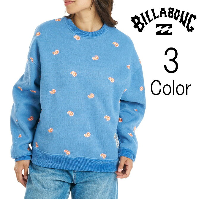 メーカー希望小売価格はメーカーカタログに基づいて掲載していますBRAND BILLABONG WOMENS / ビラボン ウィメンズ 1973年、オーストラリアの一流サーファーであるゴードン・マーチャントが手製のボードショーツを作ったのが始まりである。80年代には、アメリカ、ニュージーランド、インドネシア、ヨーロッパ、日本へと輸出され、世界のサーフブランドの中で確固たる地位を築いてきたのである。現在では、デニム、Tシャツ、レディースラインなども数多くラインナップで世界中のサーファーから愛されるようになった。また、スノーボーダー向け製品にも進出し、スポーツをする人が求める機能に応える製品作りを目的とし、オーストラリア発祥のインターナショナル・サーフカンパニーとして世界中から熱い注目を集めている。 そんな”Billabong”のレディースラインは現在ではバラエティ豊富な水着、アパレルラインだけではなく、著名なアーティストやミュージシャンとのコラボレーションラインも展開しています。サーフスタイルはもちろん、様々なシーンにおいて楽しめるブランドとして、多くの人々に愛されています。 ITEM トレーナー INFO ・愛らしい小花柄の総柄刺繍を施したクルーネックプルオーバー。インレイ裏シャギーボンディング素材を採用し、温かみのある風合いに仕上げている。身幅にゆとりを持たせたミディアムルーズなシルエットで、袖の切り替えデザインがアクセント。フロント左裾にはBILLABONGのラベルを配し、細部までこだわりが光る一着。 SIZE ・M(身丈65cm/身幅59cm/肩幅59cm/袖丈53cm) ・L(身丈67cm/身幅61cm/肩幅61cm/袖丈54cm) MATERIAL ・ポリエステル100%