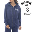 ビラボン Billabong レディース PILE ZIP PARKA ジップアップパーカー bf013007