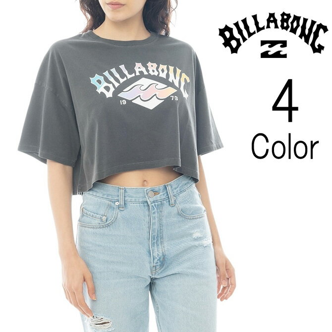 Rakuten - ビラボン Billabong レディース SUNSET ARCH LOOSE CROPPED TEE ルーズ 半袖 Tシャツ bf013208