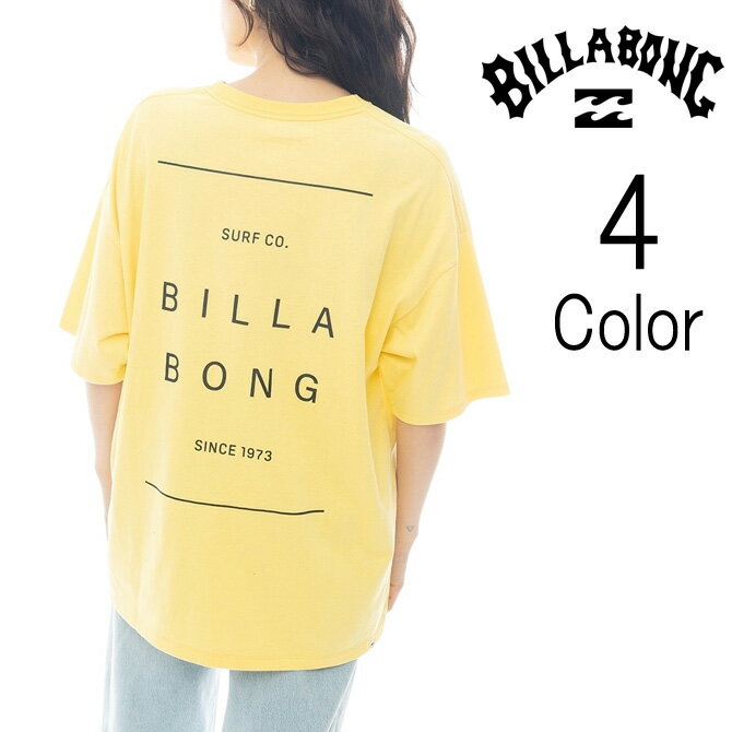 ビラボン Billabong レディース LINE CLEAN LOGO LOOSE TEE ルーズ 半袖 Tシャツ bf013209