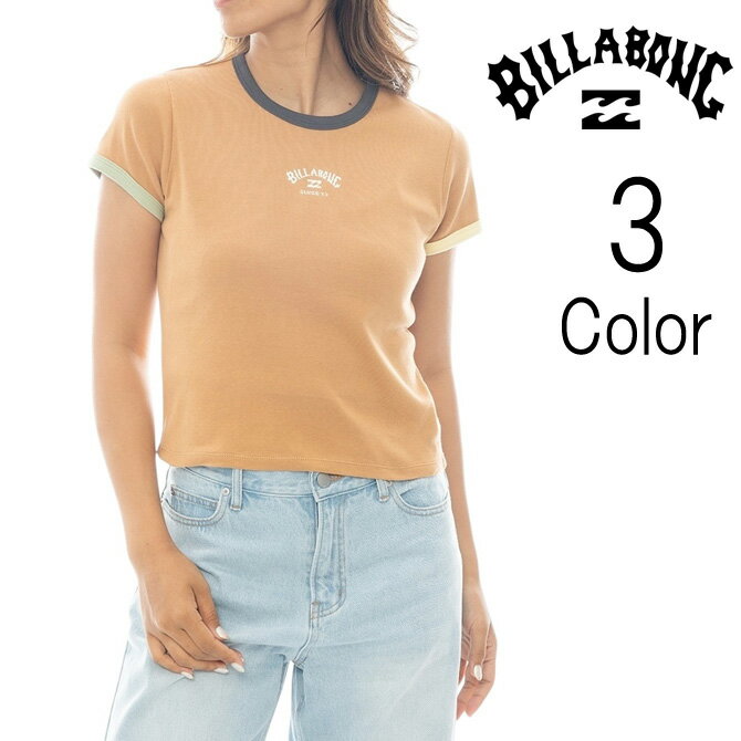 Rakuten - ビラボン Billabong レディース RINGER BABY FIT TEE 半袖Tシャツ bf013216