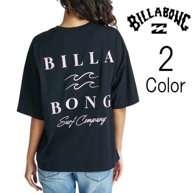 樂天商城 - ビラボン Billabong レディース SERIF CLEAN LOGO MEDIUM LOOSE TEE ロゴ 半袖Tシャツ bg01c204