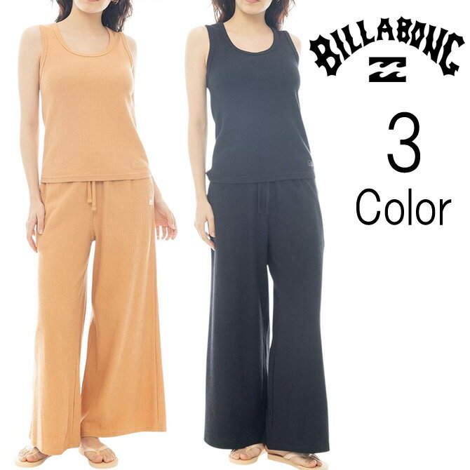 Rakuten - ビラボン Billabong レディース JACQUARD RIB LONG PANTS ワイドパンツ ロングパンツ bf013709