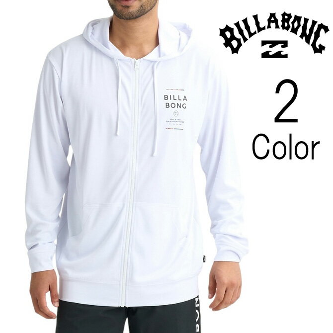 Long-Sleeved - ビラボン Billabong メンズ RASH ZIP HOOD 長袖 ラッシュガード ラッシュパーカー UPF50+ bg011855