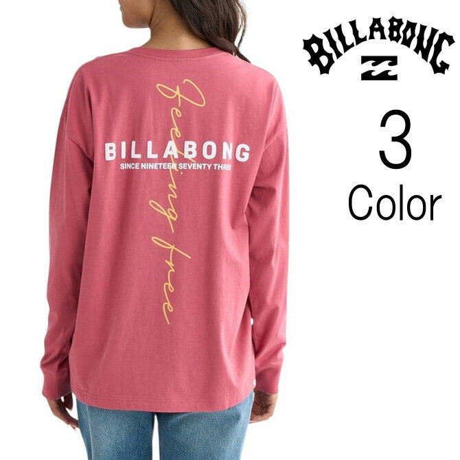 Rakuten - ビラボン Billabong レディース FELLIN FREE BOY FIT LS TEE ロンT 長袖Tシャツ bf014051