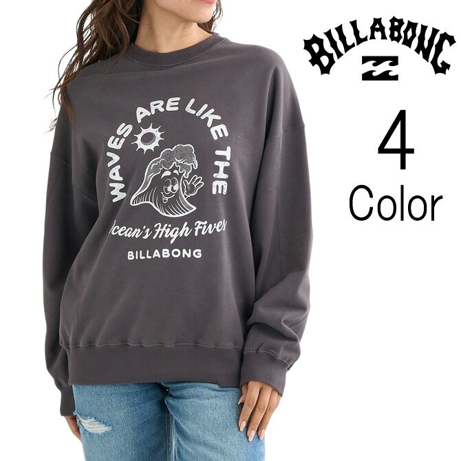 樂天商城 - ビラボン Billabong レディース TIME FOR KENDAL ART SWEAT CREW クルーネック トレーナー bf014006