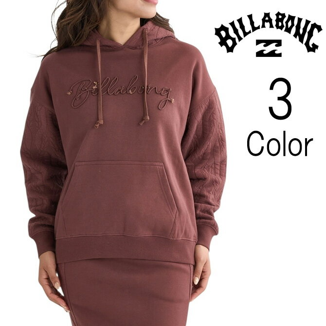 ビラボン Billabong レディース QUILT MIX LOOSE FIT SWEAT PARKA プルオーバー パーカー bf014012