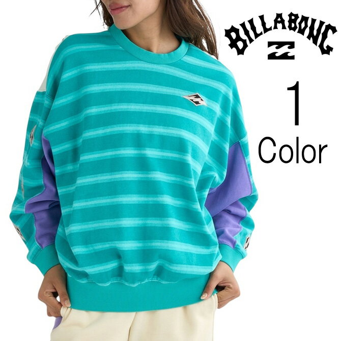Rakuten - ビラボン Billabong レディース ARCH LOGO LOOSE CROP SWEAT CREW クルーネック トレーナー bf014040