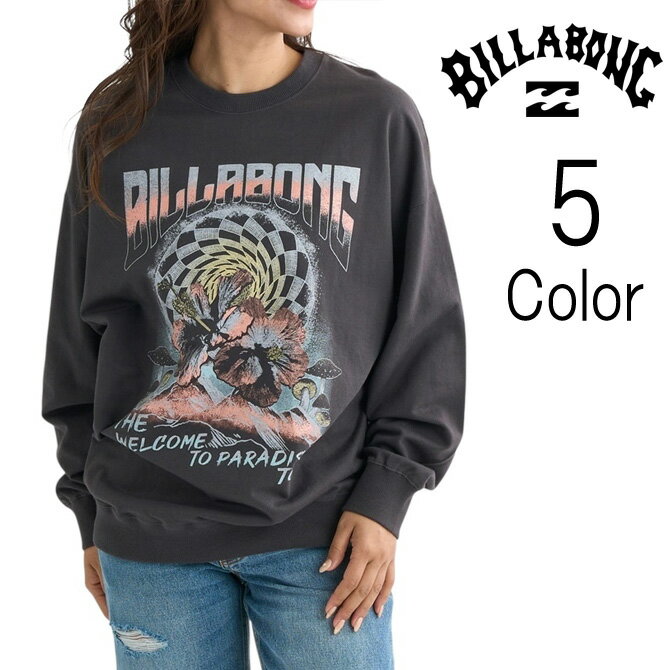 Rakuten - ビラボン Billabong レディース GRAPHIC LOOSE FIT SWEAT CREW クルーネック トレーナー bf014002