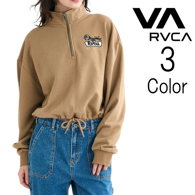 ルーカ Rvca ルカ レディース COSTA CROPPED HALFZIP TOPS トップス スウェットジャケット bf044007