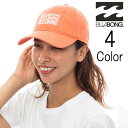ビラボン Billabong レディース LOGO CAP ロングバイザー 6パネル キャップ be013912