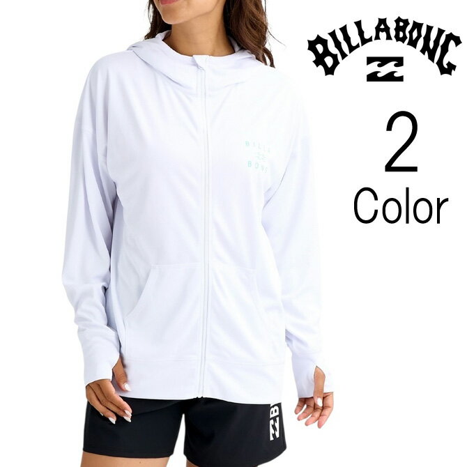 乐天商城 - ビラボン Billabong レディース ZIP UP HOODED RASHGUARD ジップアップ ラッシュパーカー bg013852