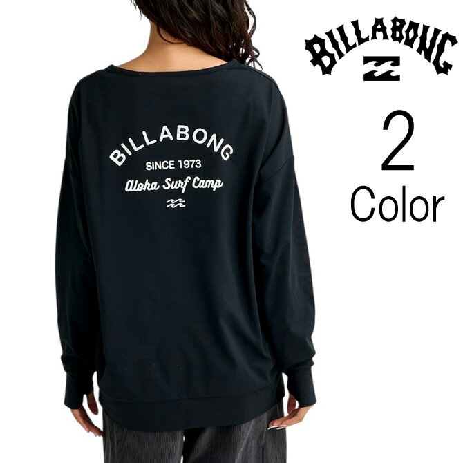 Rakuten - ビラボン Billabong レディース MORFY LOGO BOAT NECK TEE RASH 長袖 ラッシュTシャツ ラッシュガード bg013856