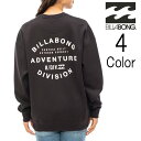 ビラボン Billabong レディース ADIV WARM SWEAT CREW スウェットトレーナー bd014010