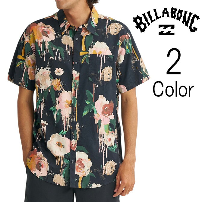 乐天商城 - ビラボン Billabong メンズ SUNDAYS SS WOVEN SHIRT 半袖シャツ bg01a-125