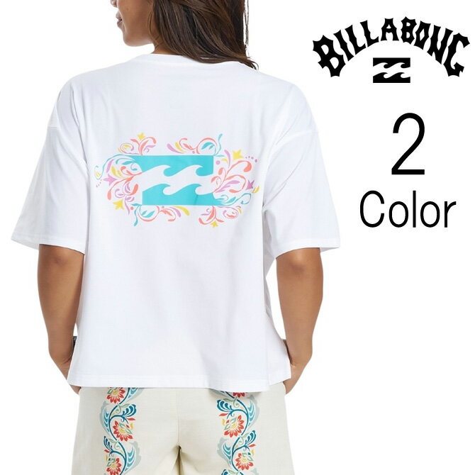 樂天商城 - ビラボン Billabong レディース VINE PATTERN UTILITY SS TEE 半袖 ラッシュTシャツ ラッシュガード bg013876
