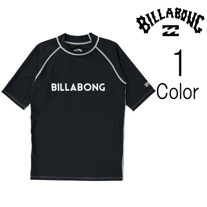 乐天商城 - ビラボン Billabong キッズ LOGO SS ロゴ 半袖 ラッシュガード UPF50+ 子ども服 bg015850