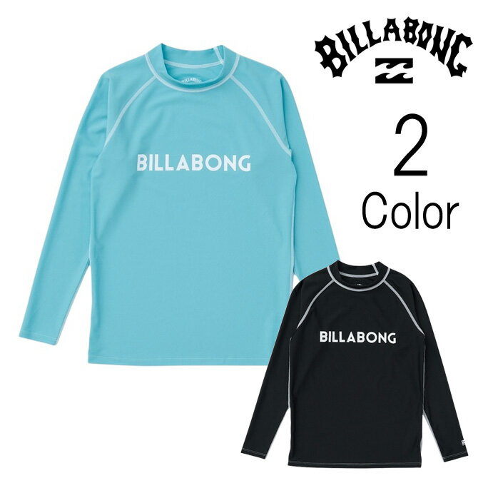 樂天商城 - ビラボン Billabong キッズ LOGO LS ロゴ 長袖 ラッシュガード UPF50+ 子ども服 bg015851