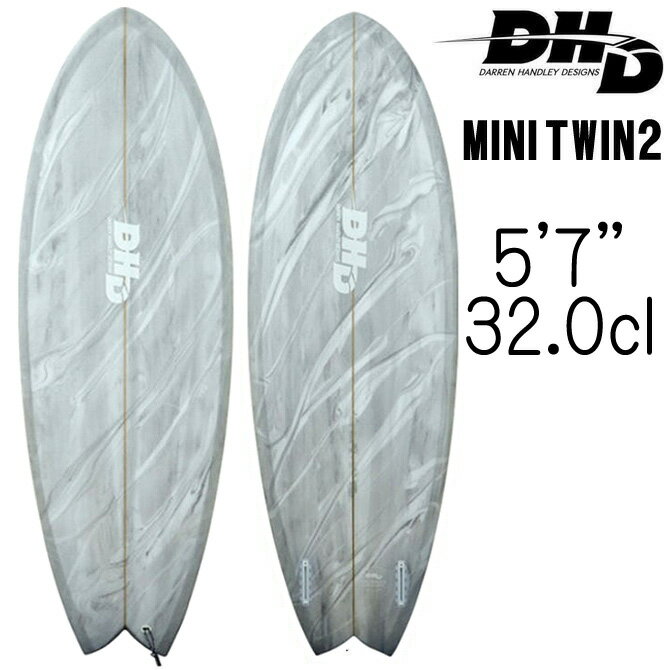 DHD サーフボード ミニツイン2 モデル 5'7