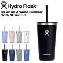 nChtXN Hydro Flask 20oz 591ml Drinkware All Around Tumbler With Straw Lid XeX^u[ Xg[t Black