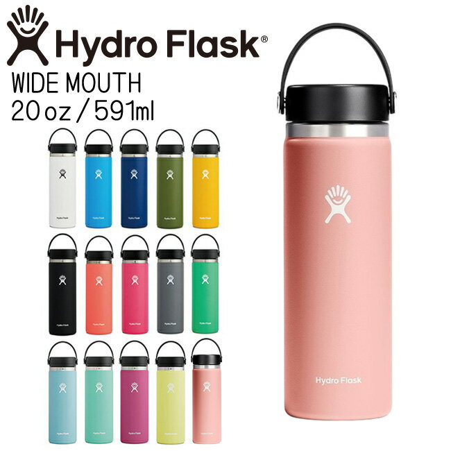 ϥɥե饹 Hydro Flask 20oz 591ml Wide Mouth ƥ쥹ܥȥ Grapefruit