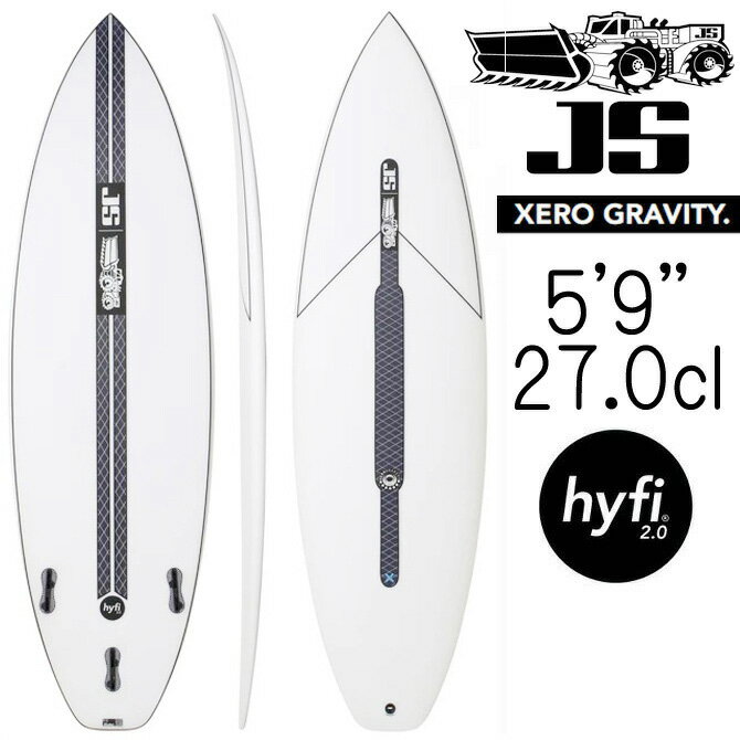 メーカー希望小売価格はメーカーカタログに基づいて掲載しています　　 Brand/Model JS Industries SurfBoards / Xero Gravity Hyfi2.0 Model Shaper Jason Stevenson Rail MediumRail 　 Bottom SingleDouble Concave Tail RoundSquash Tail Fin Fcs2 Info ■SurfBoards Info〜■ ”Faster - 最大限のフレックス　最速のスピード性能”　”Stronger - PUブランクスの30％の強度”　”Lighter - PUブランクスの20%の軽量”をコンセプトにリリースされた私たちの比類のないエポキシ技術である”HYFI”は、他に類を見ないユニークな多層構造です。最初にリリースされてから過去5年間で、パフォーマンス、フレックス、スピード、使用される材料、製造プロセスなど、各側面を改善するために学んだすべてのことを取り入れた結果、さらに優れた最新テクノロジーモデルHYFI2.0へと進化しました。 ”Xero Gravity”は”Monsta Box”と「同じ寸法で同じマジックロッカー」これは貴方のオールラウンダーとなり、ハイパフォーマンスなサーフィンを可能にします。”Xero”は”Blak Box”のロッカーが少し平らになり、アウトラインがより豊かになりました。”Xero Gravity”は従来の”Xero”と同様のフォイルを採用しています。デッキに厚みが隠されていますが、レールは若干引き下げられ、操作性を高めるために微調整されています。JSチームは、あなたが望むすべてのニュアンスと特別な品質を維持しながら、製品ラインを合理化しました。あらゆるタイプの波に対応するボードモデルを提供します。スーパーグローベラーが欲しい？それは”SubXero”だ。よりフラットなコンディションに対応するパフォーマンス重視のオプションは？新しい”Xero”は、オリジナルの”Blak Box”にさらに近づき、オールラウンドなパフォーマンスボード、それが”Xero Gravity”です。このボードは、私たちが毎日サーフィンしているようなコンディションでQSやCTのイベントで優勝したボードです。そして、このボードは、オーストラリアの年間最優秀ボードに連続選出されました。平均的な波から最高な波まで、レギュラーサーファーの数え切れないほどのセッションで、その実力を発揮したのです。もし”Monsta Box”でサーフィンをより楽しめるようになったのなら、”Xero Gravity”（無重力）はあなたを月へ送り届けるでしょう。 ・初級者57Kg〜62kg　中/上級者62kg〜67kg ・レギュラーボードより1”〜2”ダウンサイジングを推進します ・Parallel CarbonBand ・EPS HYFI2.0ライトラミネート ・Fcs2プラグ(フィンは付属しません) ・ウェーブアベレージ 3feet〜8Feet ・カスタムオーダーをご希望の方はコチラ ・インチ/センチ換算表は此方をご覧下さい