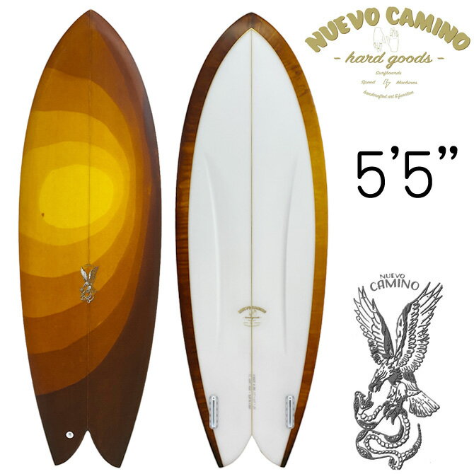 ヌエヴォカミーノ サーフボード　FDT フラットデッキツイン モデル 5'5