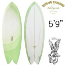 ヌエヴォカミーノ サーフボード FDT フラットデッキツイン モデル 5'9"×20 11/16"×2 5/8" / Nuevo Camino SurfBoards Flat Deck Twin FDT Model