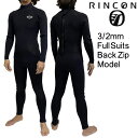 y2023fzR EFbgX[c 3/2mm tX[c ~ebh obNWbvf / Rincon WetSuit 3/2mm FullSuits Limited BackZip