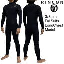 【2023モデル】リンコン ウェットスーツ 3mmフルスーツ リミテッド ロングチェストジップモデル / Rincon WetSuit 3mm FullSuits Limited LongChestZip