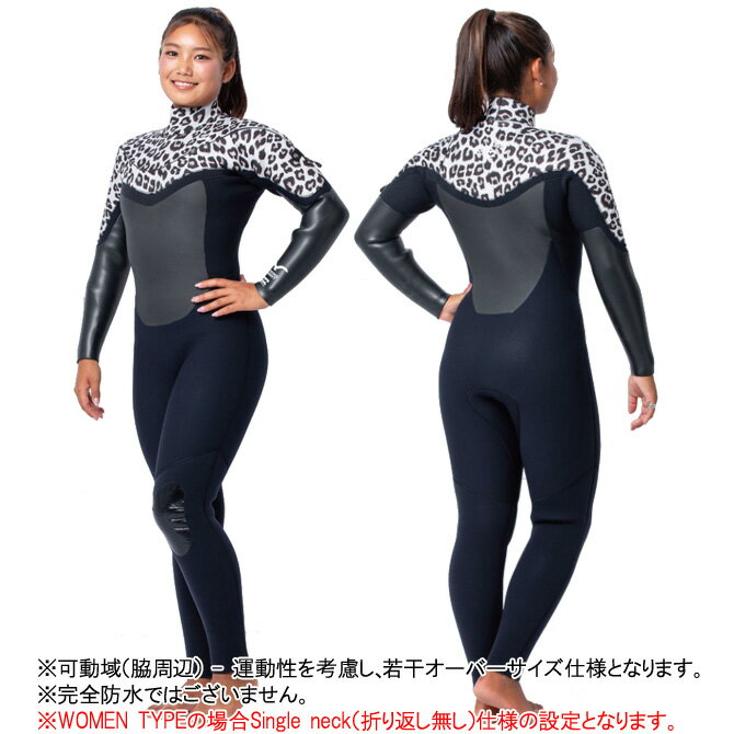 【納期12週】オーダー ビラボンウェットスーツ 5/3mmセミドライフルスーツ ガルライトジップ ロングチェスト モデル / Order Billabong WetSuit 5/3mm SemiDry Fullsuit Gull Light Zip LongChest / レディース 2
