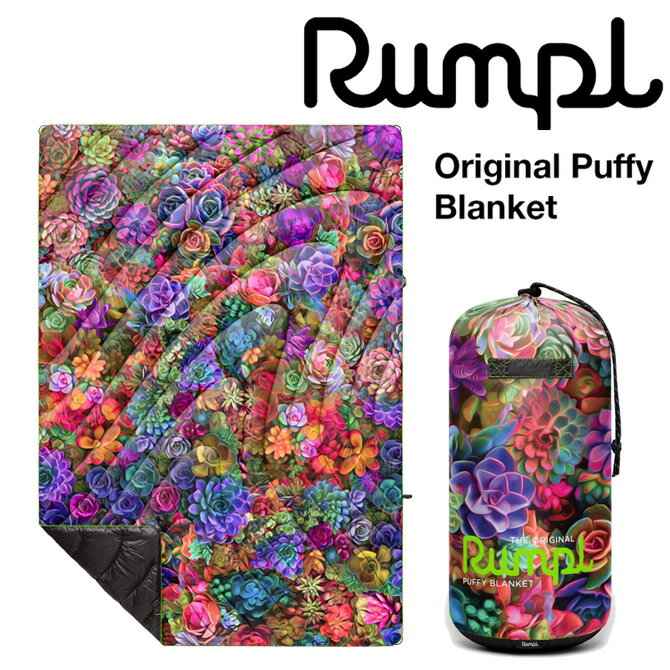 Rakuten - ランプル Rumpl アウトドアブランケット ORIGINAL PUFFY - PSYCHEDELIC SUCCULENTS