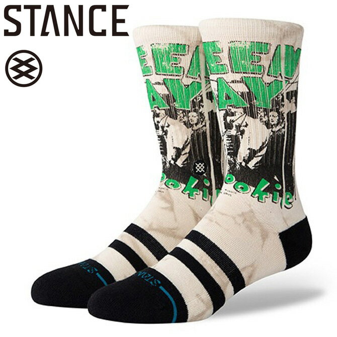 スタンス Stance メンズ 1994 クルー グリーンデイ コラボ モデル ソックス 靴下 1994 Crew Green Day Collab Model Crew Socks